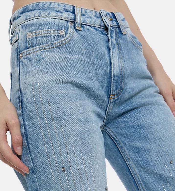 Embellished Wide-leg Jeans
