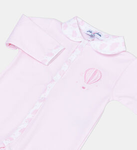 رومبر بياقة بشعار مطرز