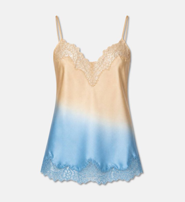 Mes Demoiselles Eluna Silk Top, Blue, 40, Packshot View