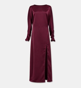 Gaelle Dress Long, Red-wine, 42, Packshot View