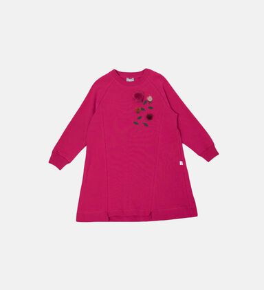Kids Floral-applique Cotton Dress