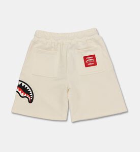 Sprayground Graphic Shark Jersey Shorts, Ivory, 16y, Packshot View
