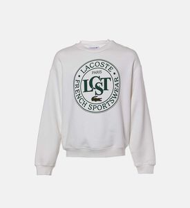 Loose-fit Printed Fleece Sweatshirt