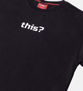 تيشيرت قطن بطبعة واتس ذيس