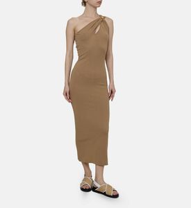 Jewel Cut-out Midi Dress