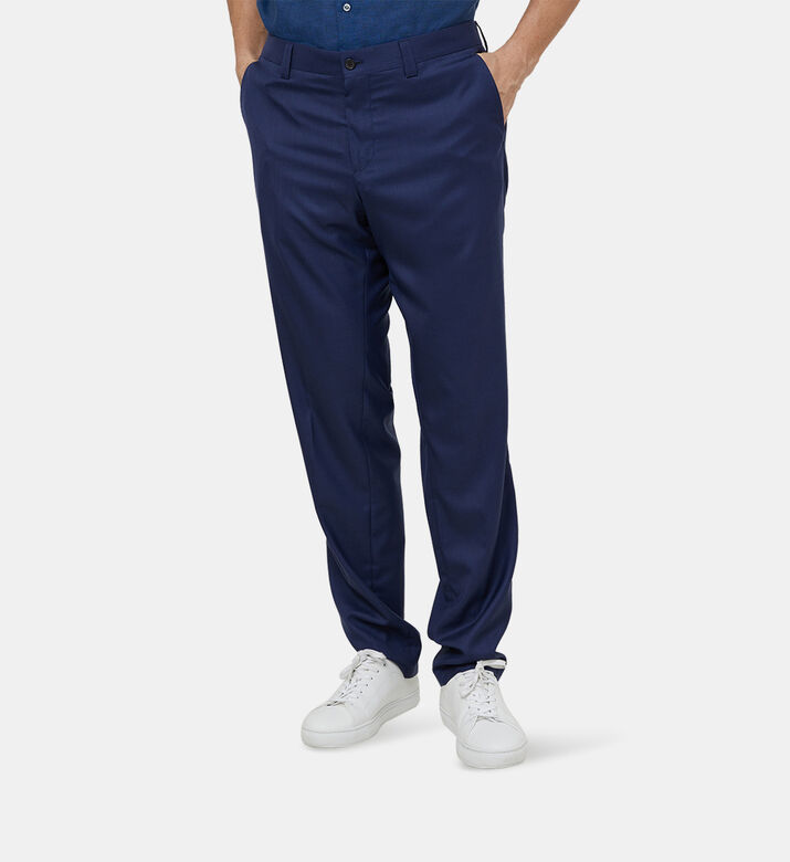 Virgin Wool Straight-fit Chino Trousers