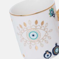 Evil Eye Gold Handle Mug
