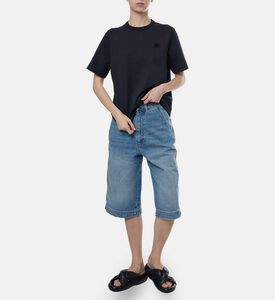 Francis Wide-leg Denim Bermuda Shorts