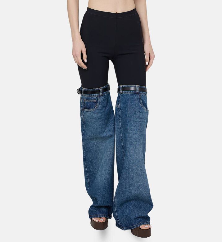 Hybrid Denim-insert Pants