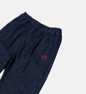 Bobo Choses Embroidered Logo-detail Elasticated Waistband Pinstripe Pants, Packshot View