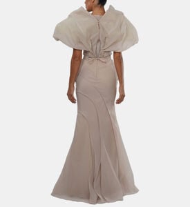 Off-shoulder Draped Bodice Maxi Gown Off-shoulder Draped Bodice Maxi Gown