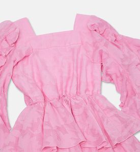 Poca and Poca Ruffle Long-sleeve Flared Dress, Packshot View