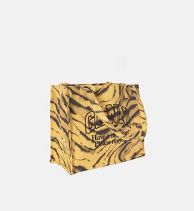 Ganni Large Zebra-print Shopper Bag, Packshot View