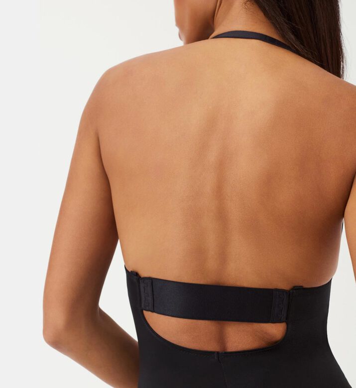 Plunge Low-back Thong Bodysuit