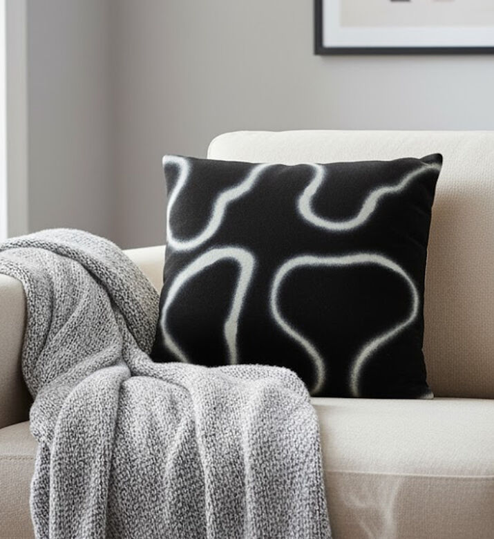 Home Deco and More Skoon Cotton Square Cushion, Packshot View