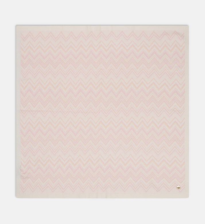 Cotton Chevron Knit Blanket