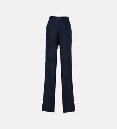 Washed-effect Straight-leg Trousers