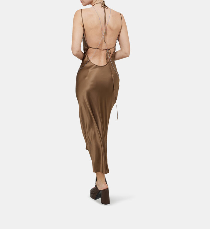 Waist Chain Two-piece Midi Dress Waist Chain Two-piece Midi Dress