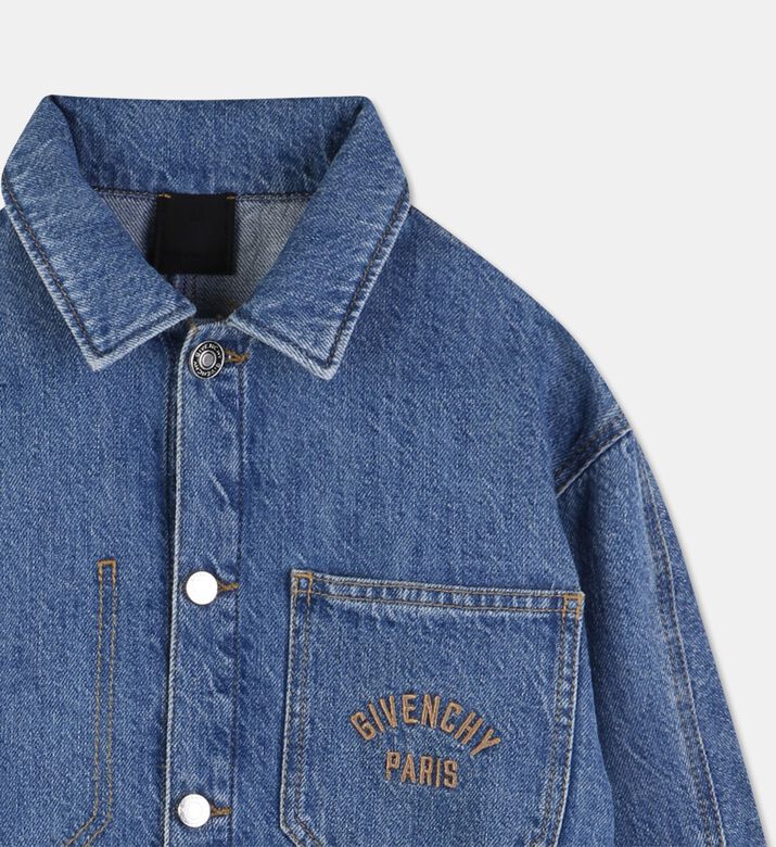 Givenchy Twisted Seam Denim Utility Overshirt, Packshot View
