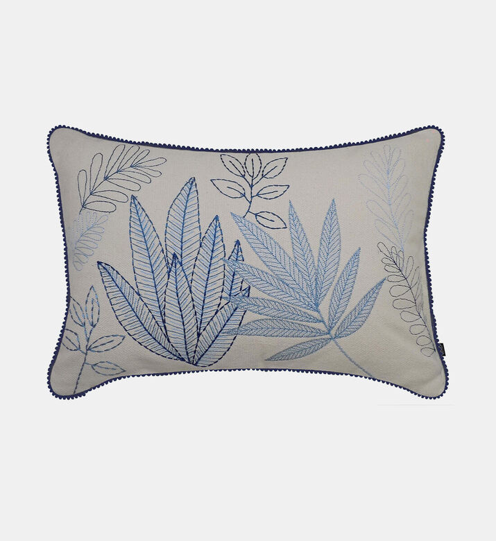 Home Deco and More Cotton Embroidered Filled And Vaccumed Cushion, Packshot View