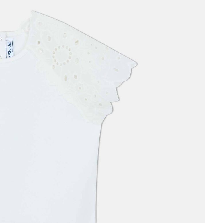 English-style Embroidery T-shirt