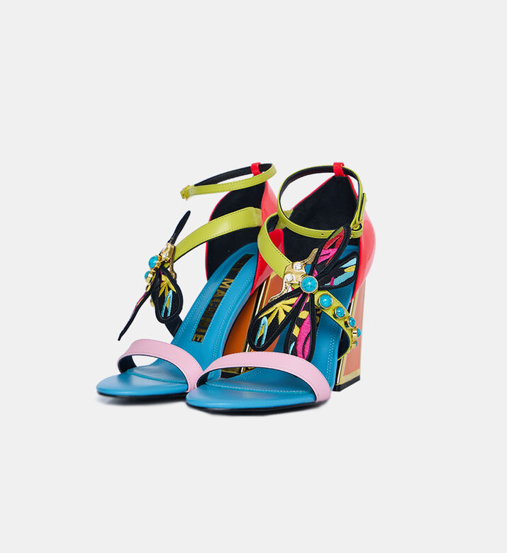 Jax Multicolored Leather Sandals
