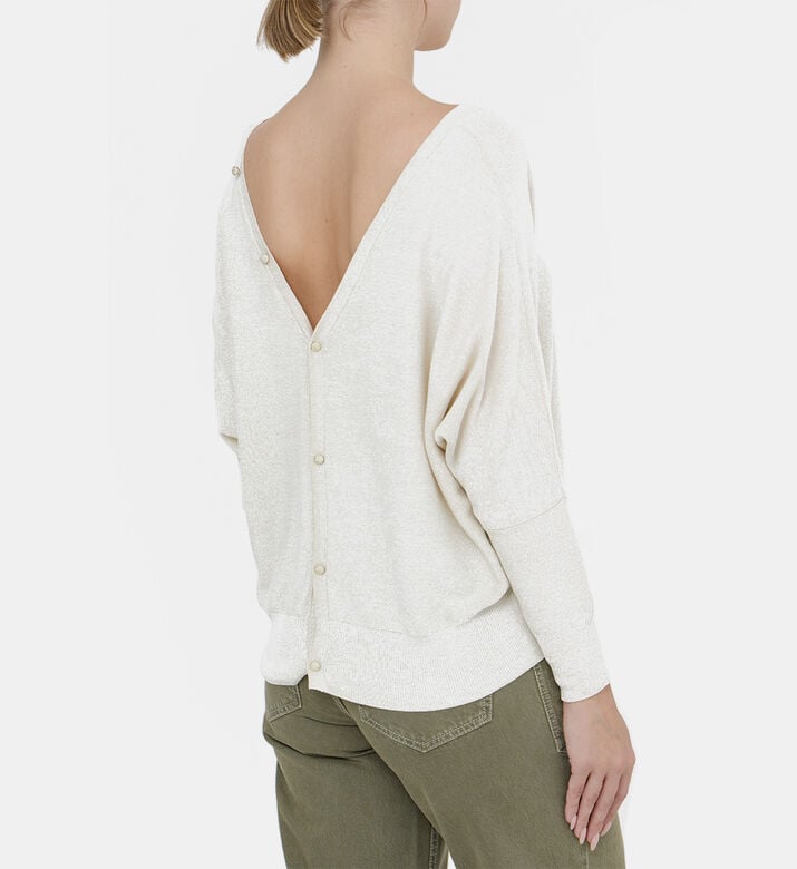 Open-back V-neck Cardigan Open-back V-neck Cardigan
