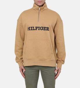 سويت شيرت هيلفيغر مونوتايب بياقة عالية