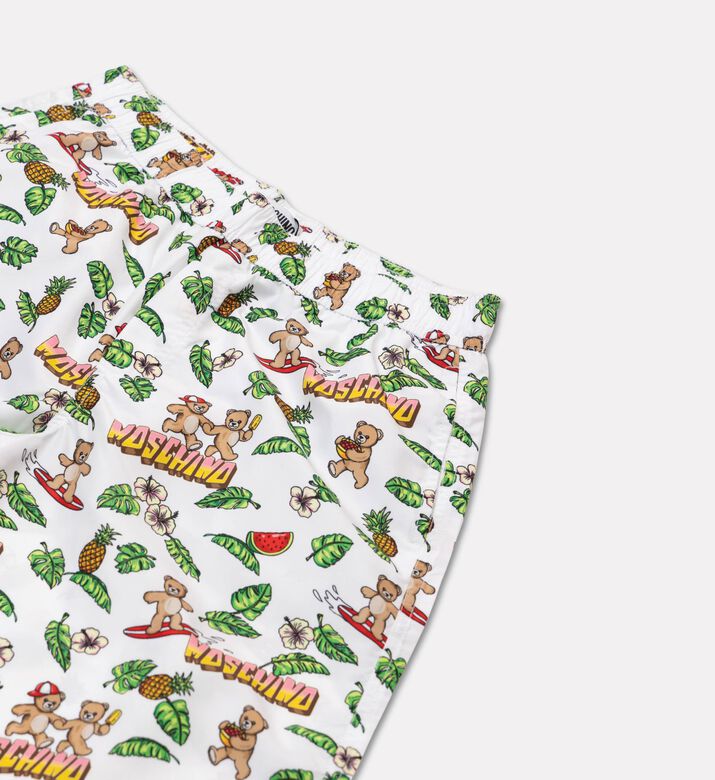 Moschino BKT All-over Animal-print Swim Trunks, Packshot View