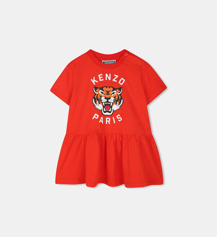 Oversized Logo Print Dress