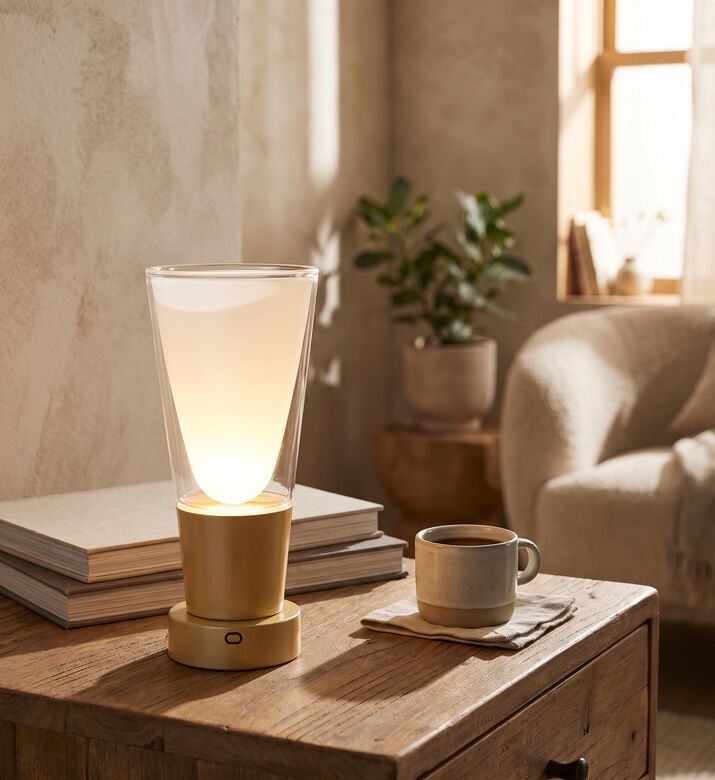 Zafferano Soffio Fluted Table Lamp, Packshot View