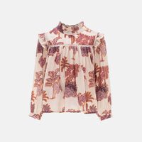 Ruffle Neckline Regula-fit Top