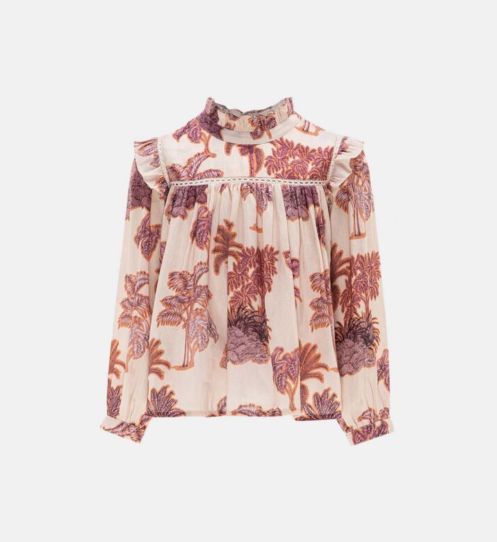 Ruffle Neckline Regula-fit Top