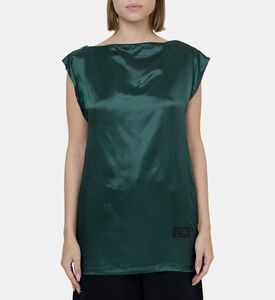 MM6 Draped High Neck Top, Model View