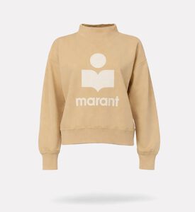 Isabel Marant Graphic Logo Printed Sweatshirt, Taupe, 42, Packshot View
