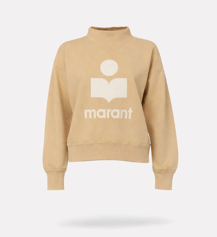 Isabel Marant Graphic Logo Printed Sweatshirt, Taupe, 42, Packshot View