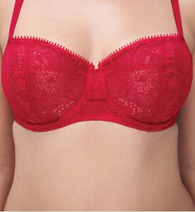 Chantelle Lace Underwired Demi Bra, Model View