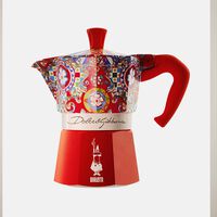 Red D&g Moka Espresso Maker 6-cups