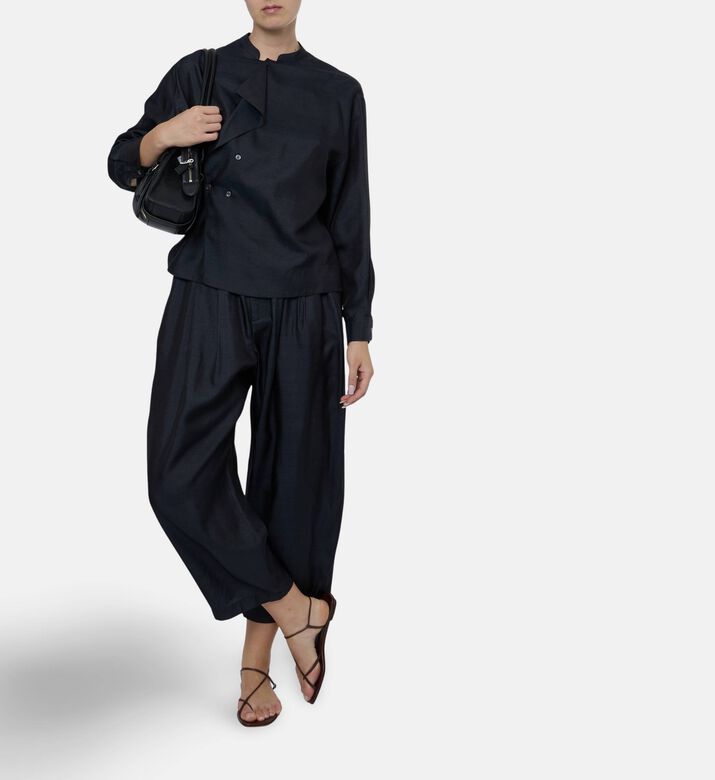 Soeur Vernon Elasticized High-waisted Trousers, Model View