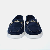 Wave Biscuit-colored Suede Loafer