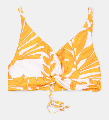 Lua Printed Knot Bikini Top