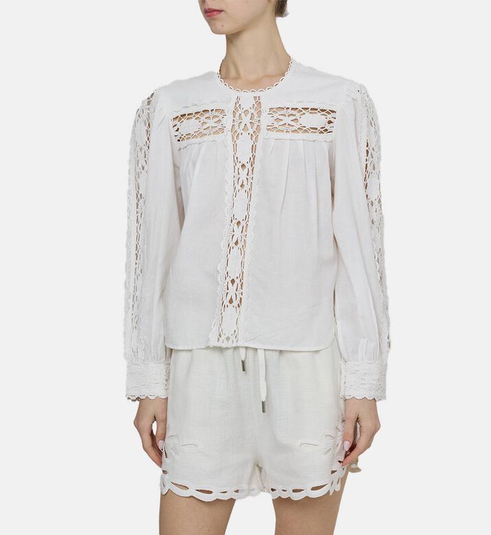 Valmira Cotton Linen Bend Blouse