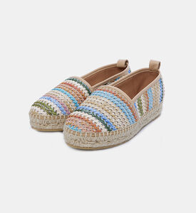 حذاء إسبادريل مقنب متعدد الألوان