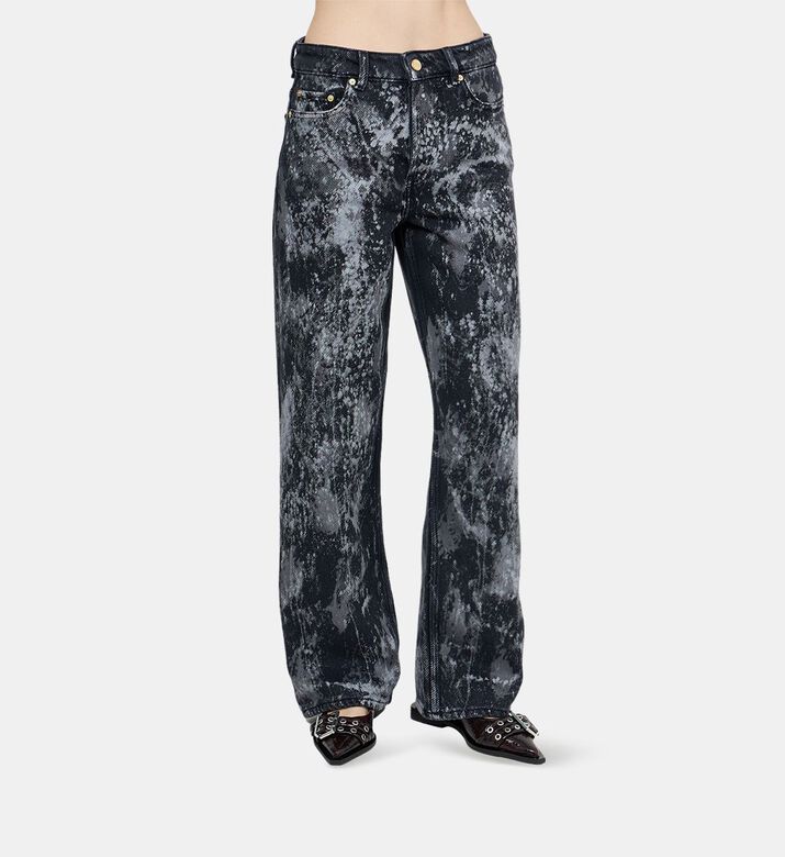 Izey Marble-wash Heavy Denim Jeans