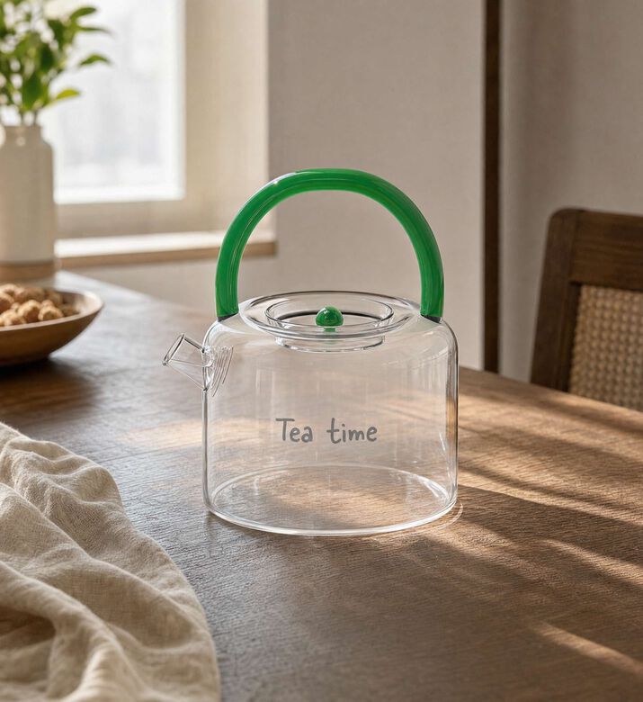Wd Lifestyle Borosilicate Glass Filter Teapot, Model View