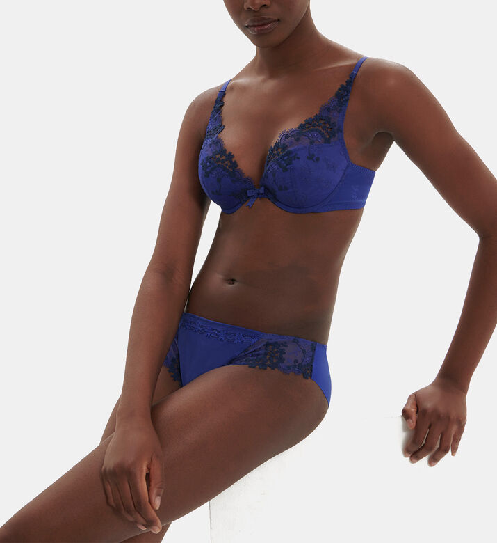 Wish Embroidered Bush Up Bra