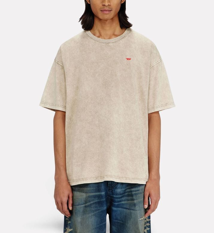 Diesel Garment-dyed Crewneck T-shirt, Model View
