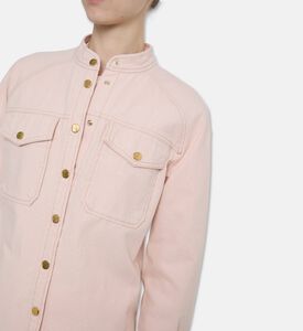 Forte-Forte Button Closure Denim Shirt, Model View
