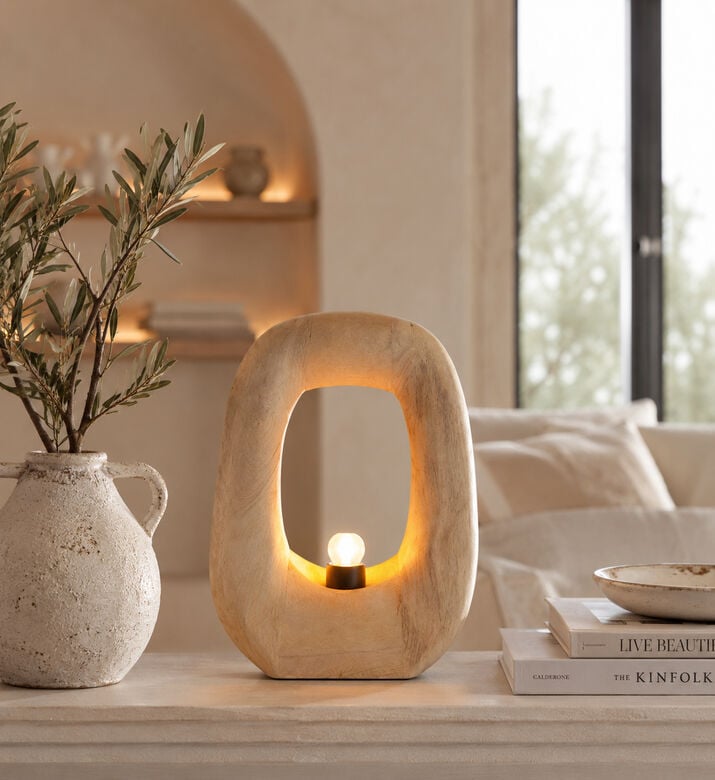 Light and Living Kelafo Metal Table Lamp, 33x10x40-cm, Brown, Packshot View