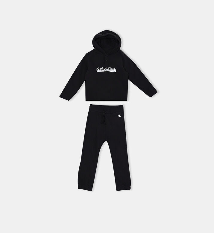 Cotton Logo-detail Hoodie Tracksuit